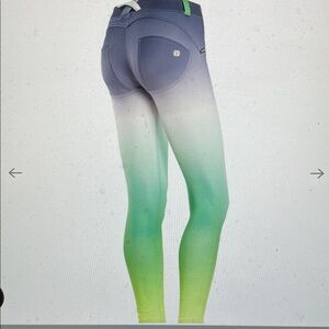 Freddy wr. Up ombré Gradient black Green yellow Women's pants - like new